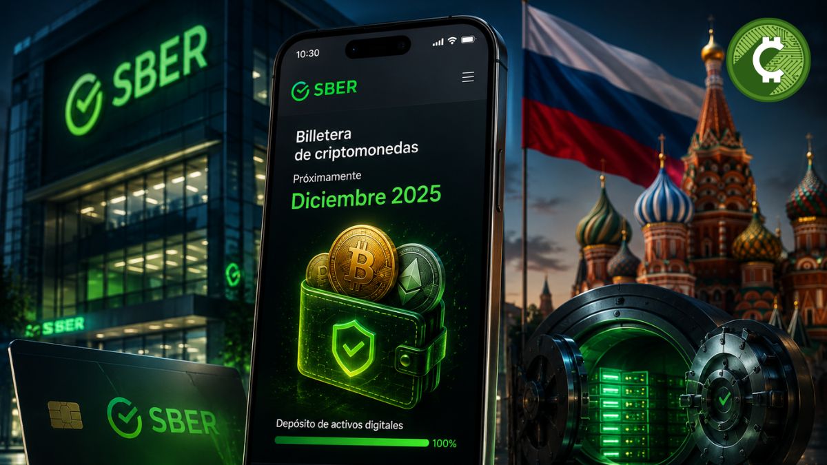 Sberbank prepara el lanzamiento de una billetera de criptomonedas integrada en su aplicación móvil en Rusia para diciembre de 2026.