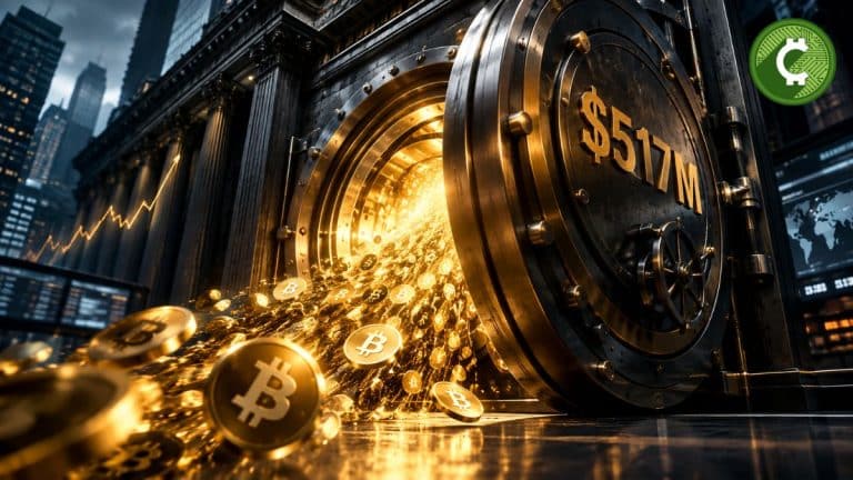 ETF de Bitcoin registran $517 millones en entradas netas