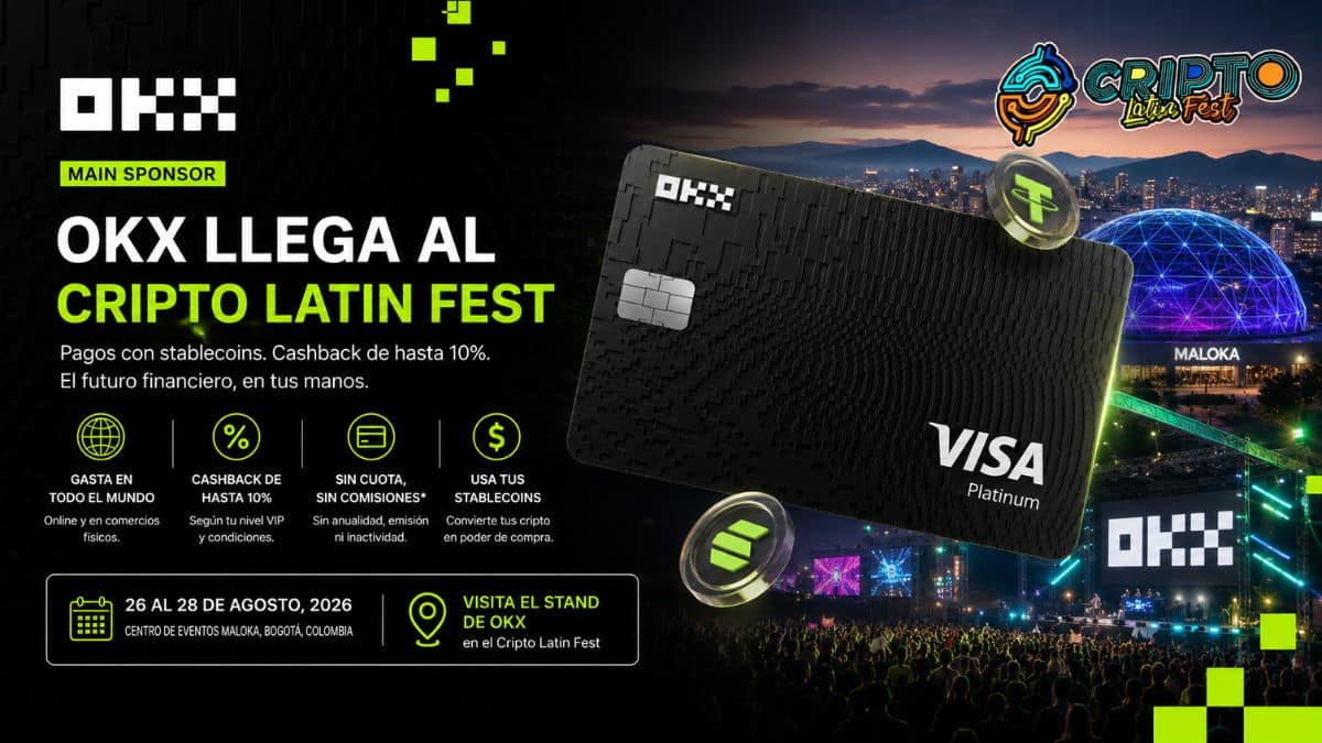 OKX será Main Sponsor del Cripto Latin Fest 2026 en Bogotá