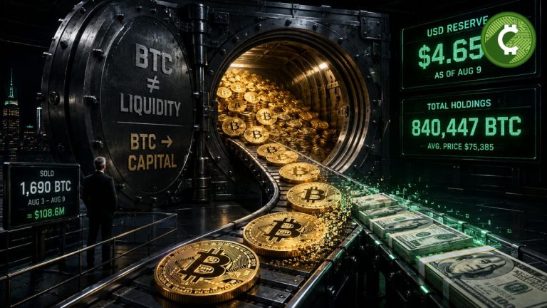 Strategy vende 1.690 Bitcoin y eleva su reserva de dólares a 4.650 millones