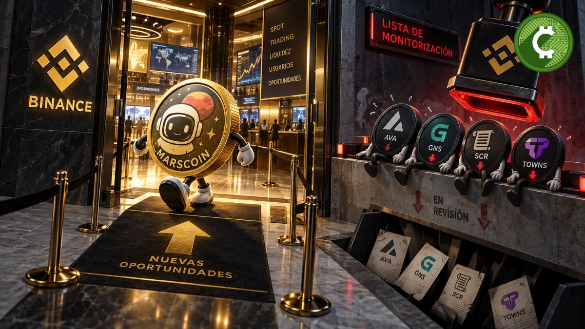 Binance lista MarsCoin mientras monitoriza cuatro criptomonedas
