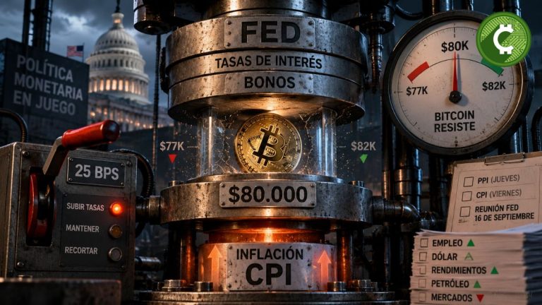 Bitcoin resiste cerca de $80.000 ante la presión de la Fed