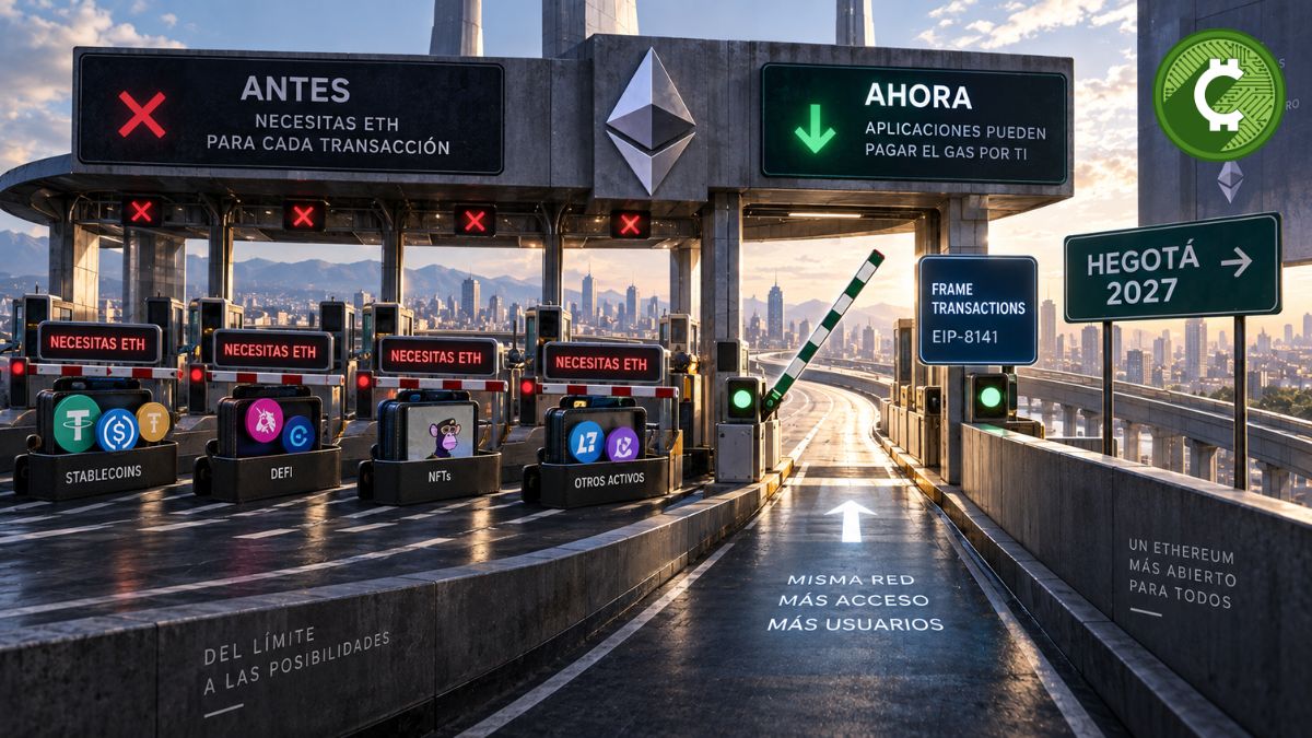 Ethereum prepara transacciones sin ETH mediante Frame Transactions