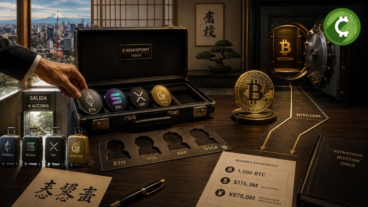 Remixpoint vende sus altcoins y concentra su estrategia en Bitcoin