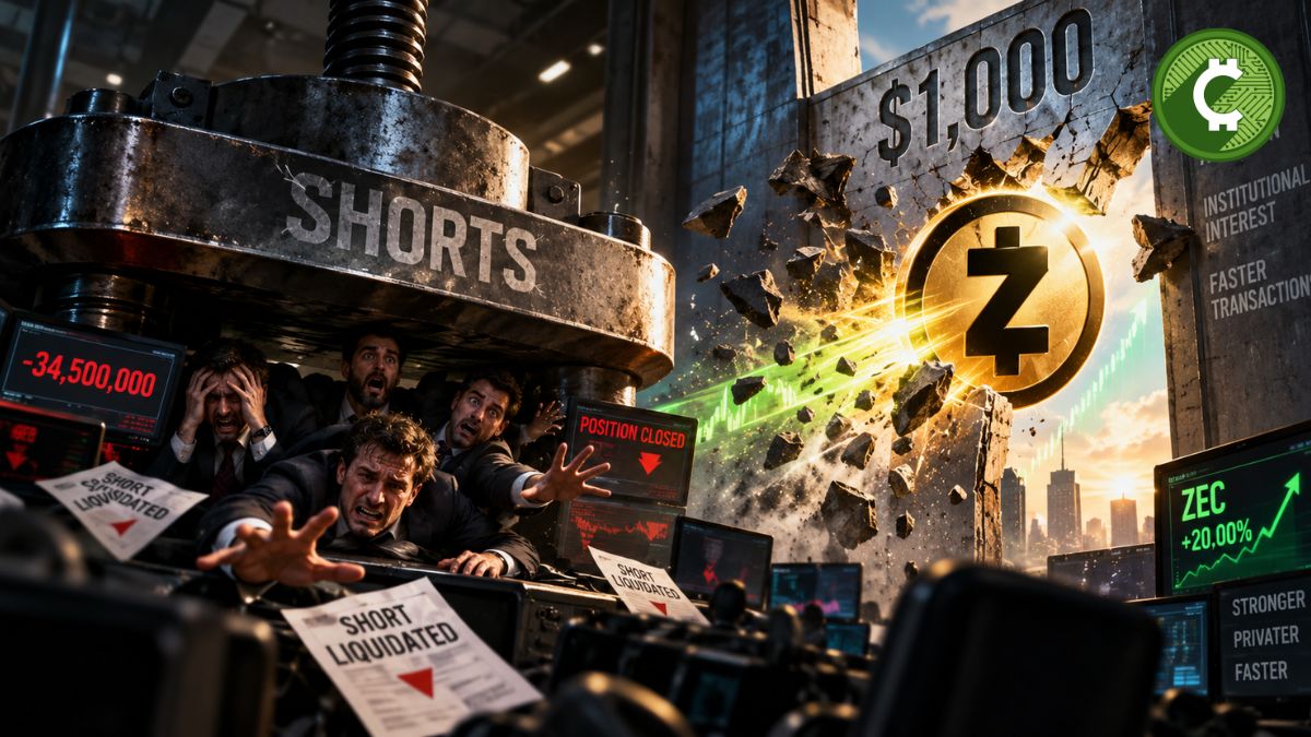 Zcash ZEC supera los $1.000 mientras las posiciones cortas son liquidadas