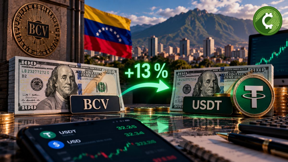 Comparación entre el dólar oficial del BCV y el precio del USDT en Venezuela