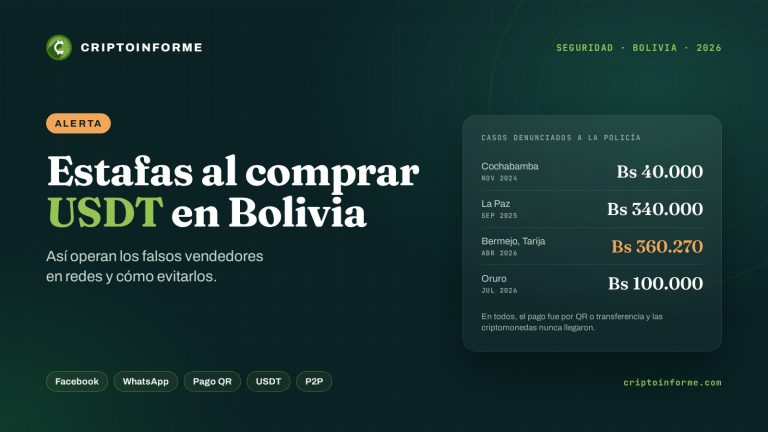 Estafas al comprar USDT en Bolivia: así operan los falsos vendedores y cómo evitarlos