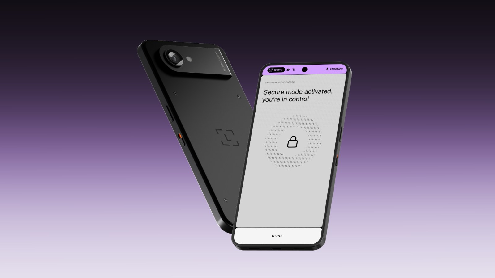 Ledger Atom, el nuevo dispositivo de Ledger, visto de frente y de espaldas (imagen oficial de Ledger)