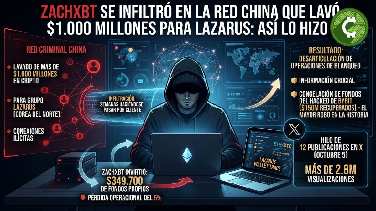 ZachXBT investiga una red de lavado de criptomonedas vinculada a Lazarus