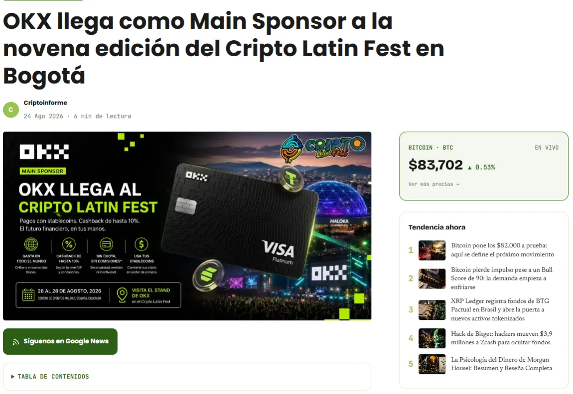 Artículo publicado en Criptoinforme